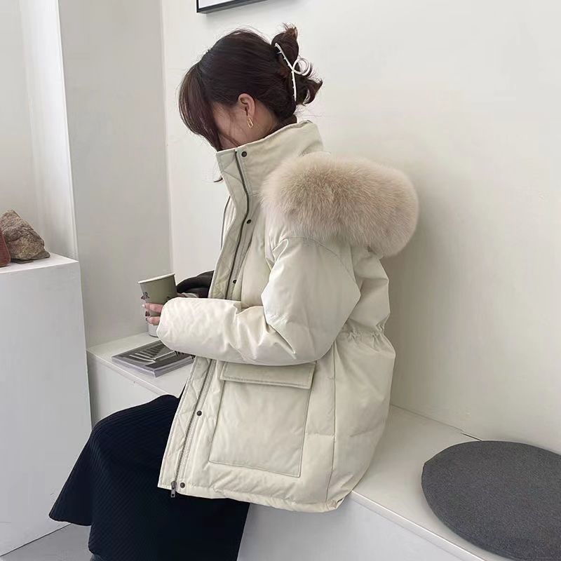 Femme - Parka d'Hiver - Duvet Chaud et Confortable - Veste Élégante pour les Froides Journées