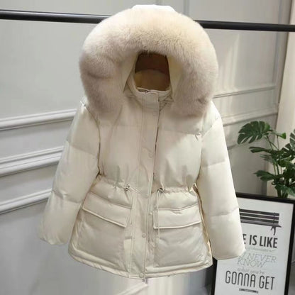 Femme - Parka d'Hiver - Duvet Chaud et Confortable - Veste Élégante pour les Froides Journées