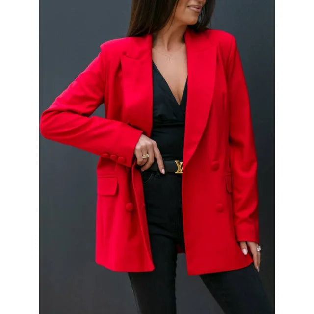 Veste de blazer femme - Élégante et chic - Tissu doux - Mode intemporelle