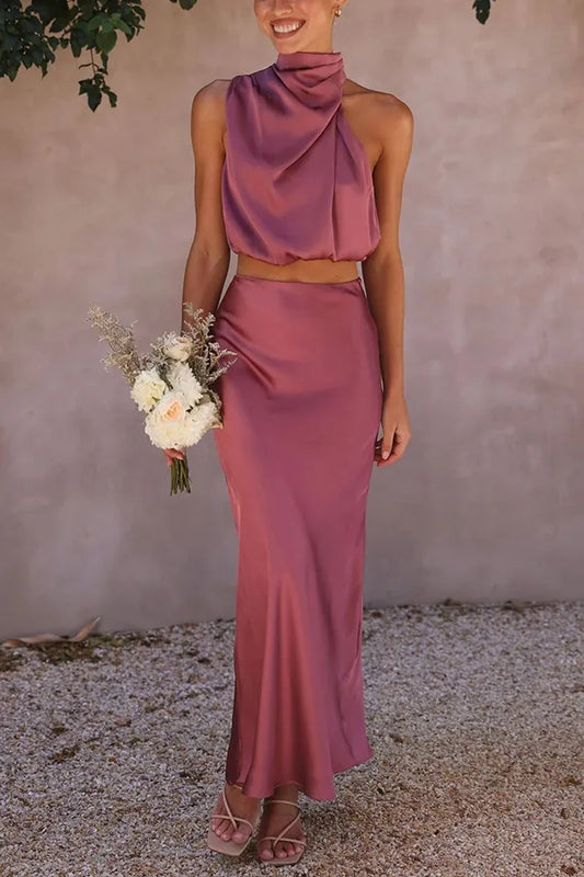 Femme - Robe de soirée club - Élégante, en tissu fluide - Parfaite pour vos sorties en soirée
